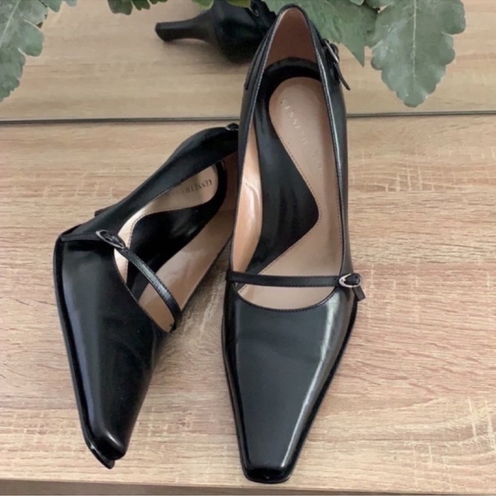KENNETH COLE NEW YORK BLACK HEELS SIZE 7.5 - Picture 4 of 13